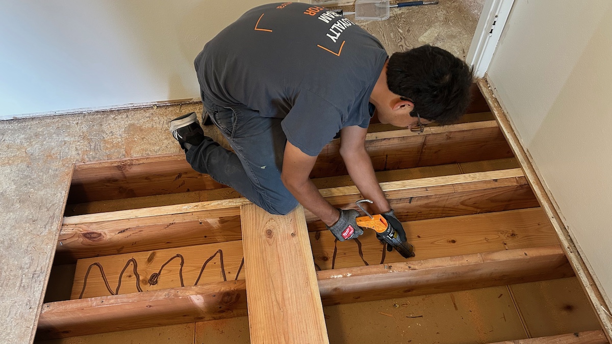 Contractor at work